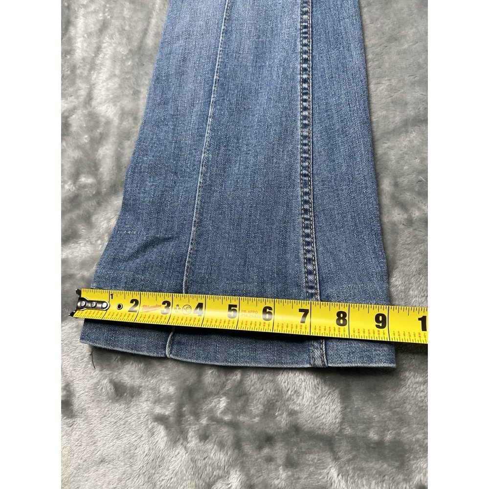 Free People Jeans Women Size 26x29 Retro Le Disco Boho Rainbow Pocket Flare - Picture 8 of 10